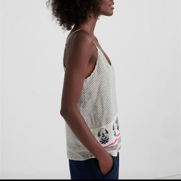 Lucky Brand Layla Border Print Sleeveless Cami XS - Picture 3 of 9